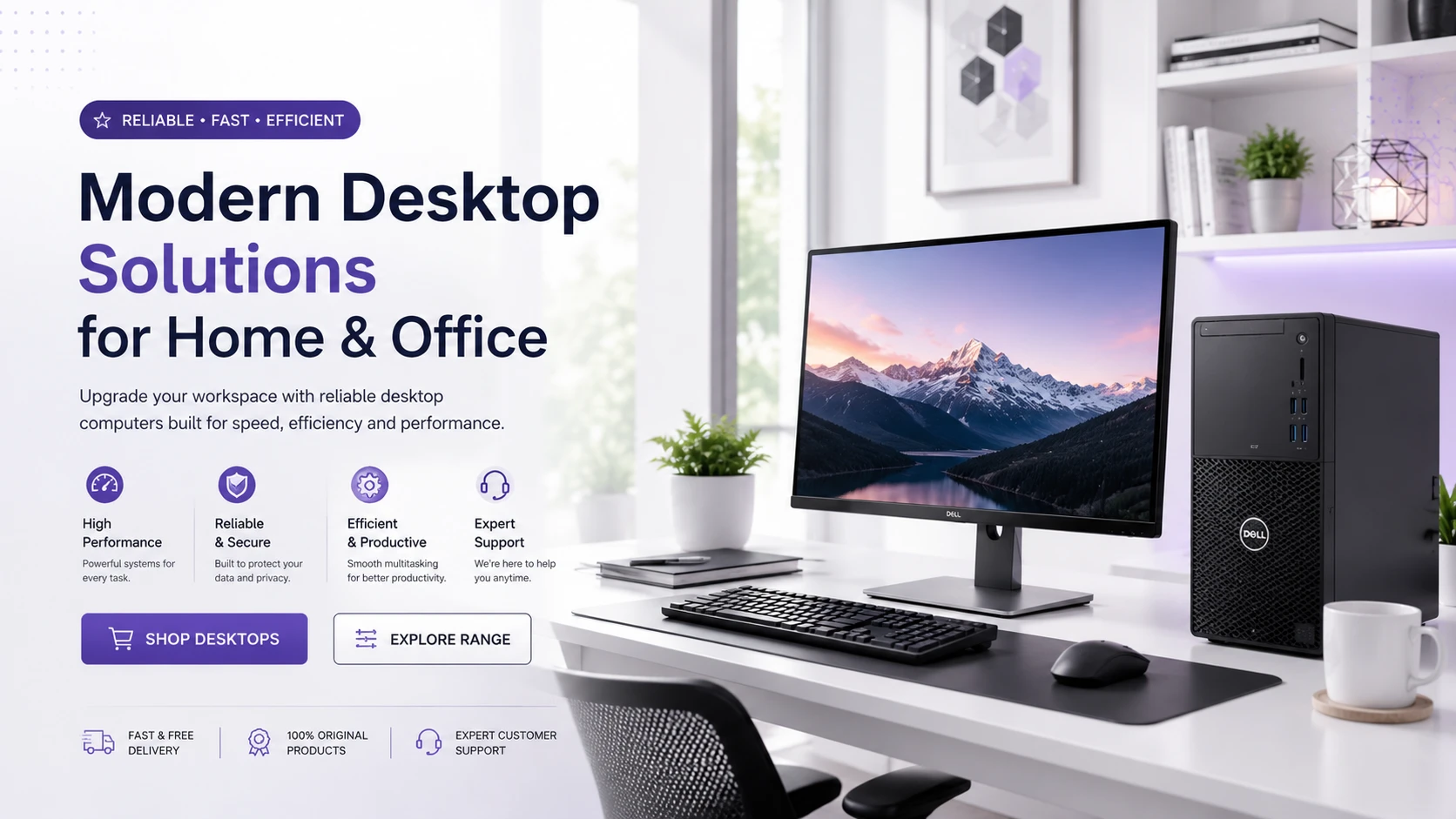Modern desktop solutions for home and office